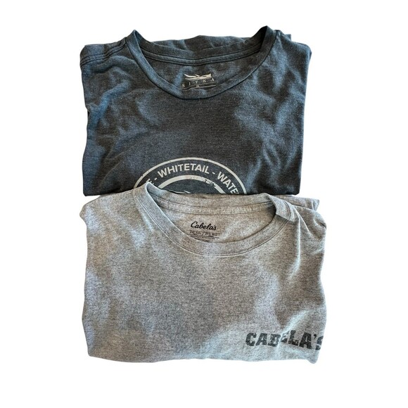 Sitka and Cabela's T Shirt Mens Short Sleeve Bundle 2 pcs  SZ 2XL Grey - Picture 2 of 11
